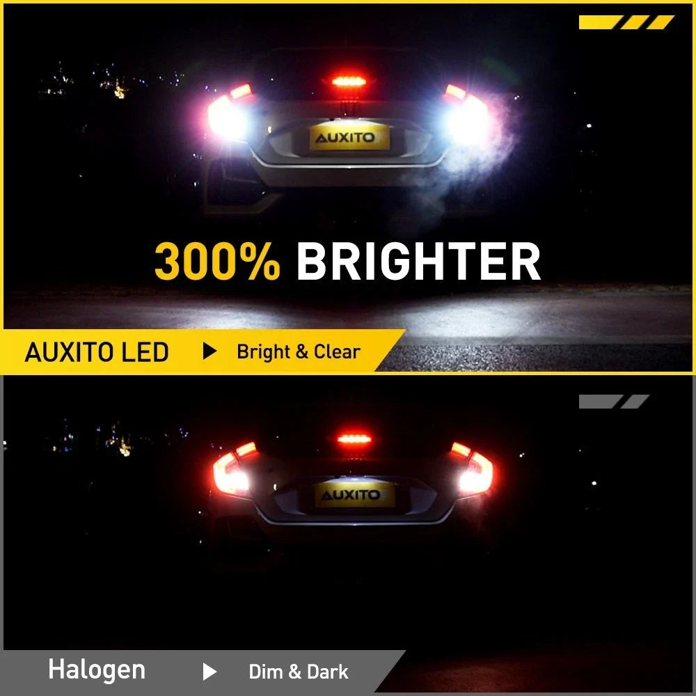 1156 LED Reverse Light Bulbs (2 Pack) for AUXITO - 6500K White