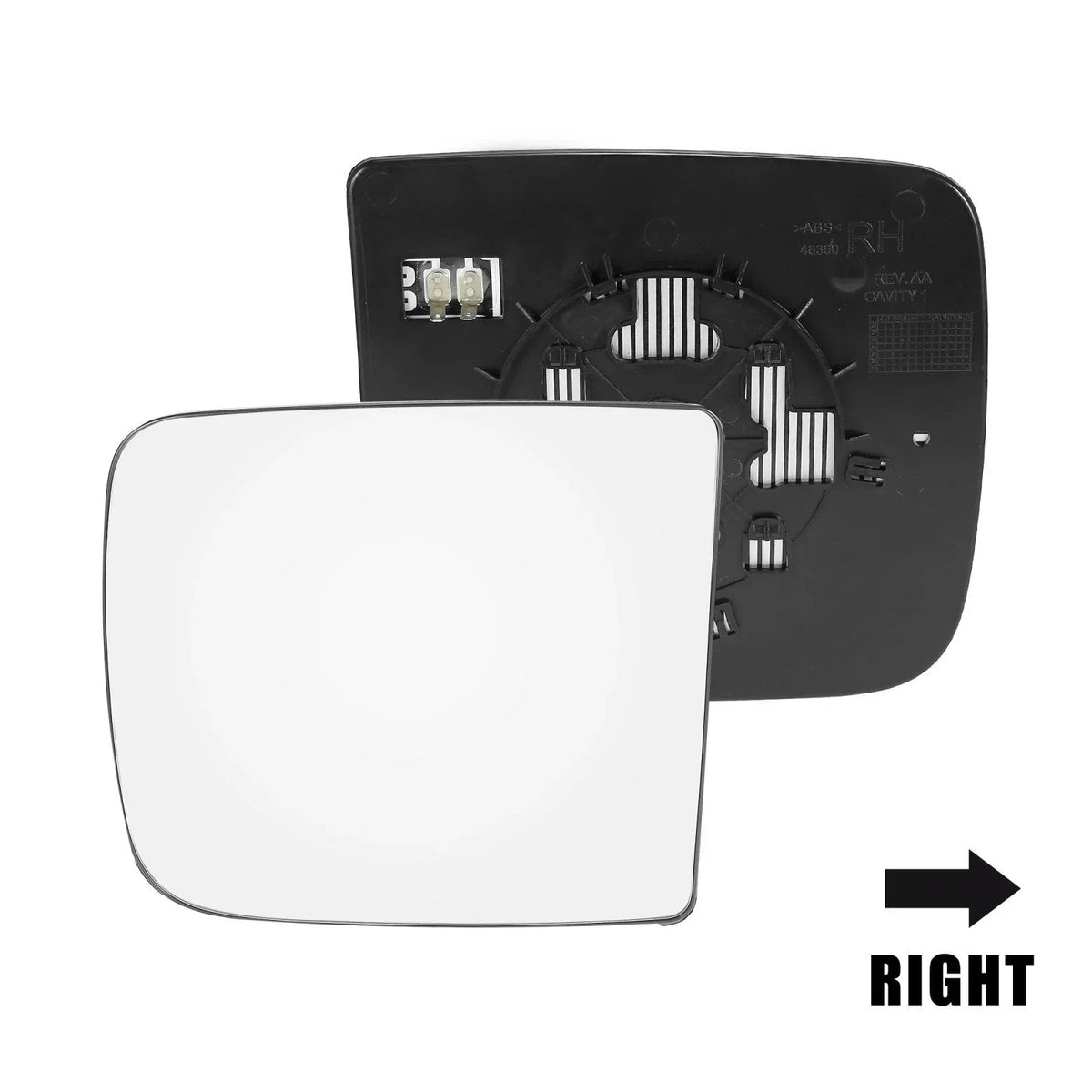 Car Mirror Glass Right Side Heated with Backing for Dodge Ram 1500 2500 3500