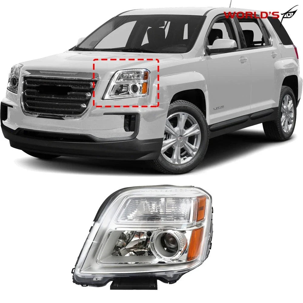Headlight Assembly for GMC Terrain (2016–2017) with Halogen Bulb, Left