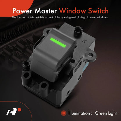Power Window Switch Rear for Honda Ridgeline (2006-2014)
