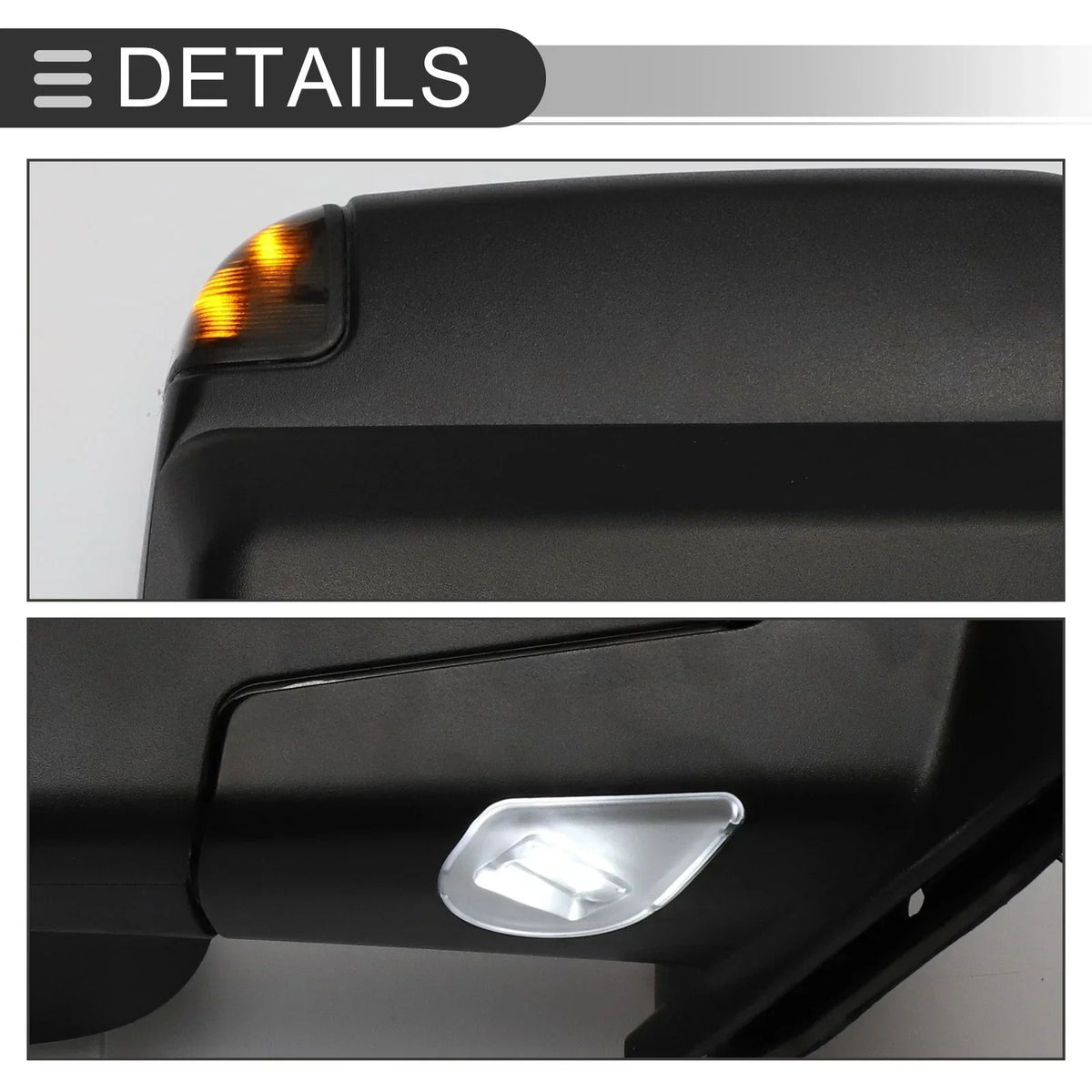 Puddle Lamp Tow Mirrors for Dodge Ram 2500 3500 2003-2009 - 1 Pair