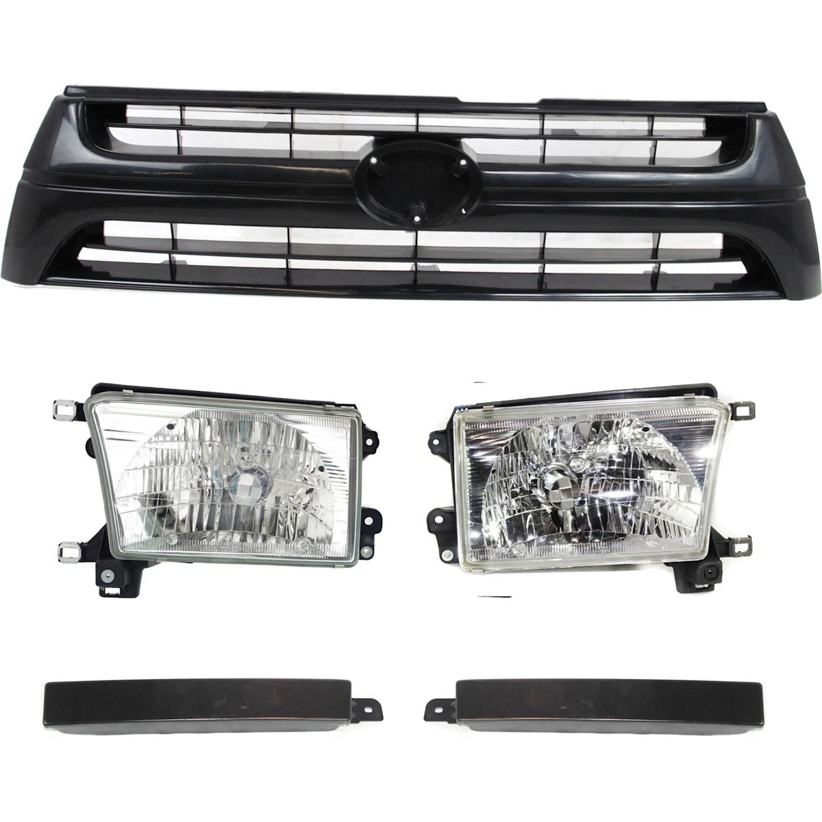 Grille Assembly Kit for Toyota 4Runner (2001–2002) 5pc Textured Black