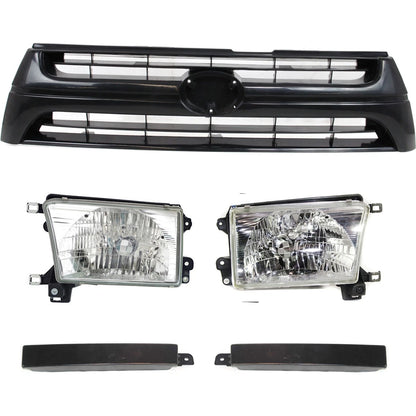 Grille Assembly Kit for Toyota 4Runner (2001–2002) 5pc Textured Black