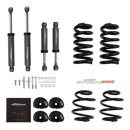 Drop Spring Lowering Kit 3" Front 5" Rear w/ Shocks for Chevrolet C10 1963-1972