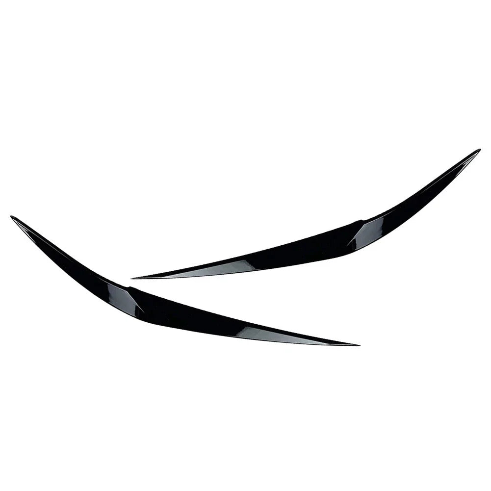 Glossy Black Eyelid Trim Set for BMW X1 F48 (2016-2020) - 2 Pieces