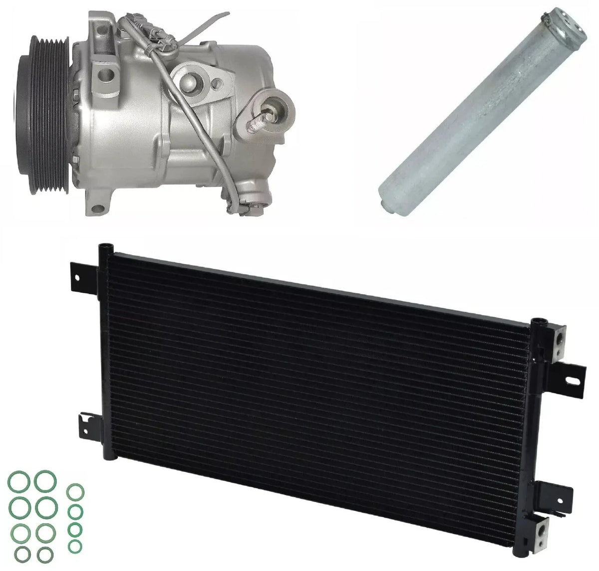 AC Compressor Kit With Condenser for Jeep Compass 2.4L (2010–2015)