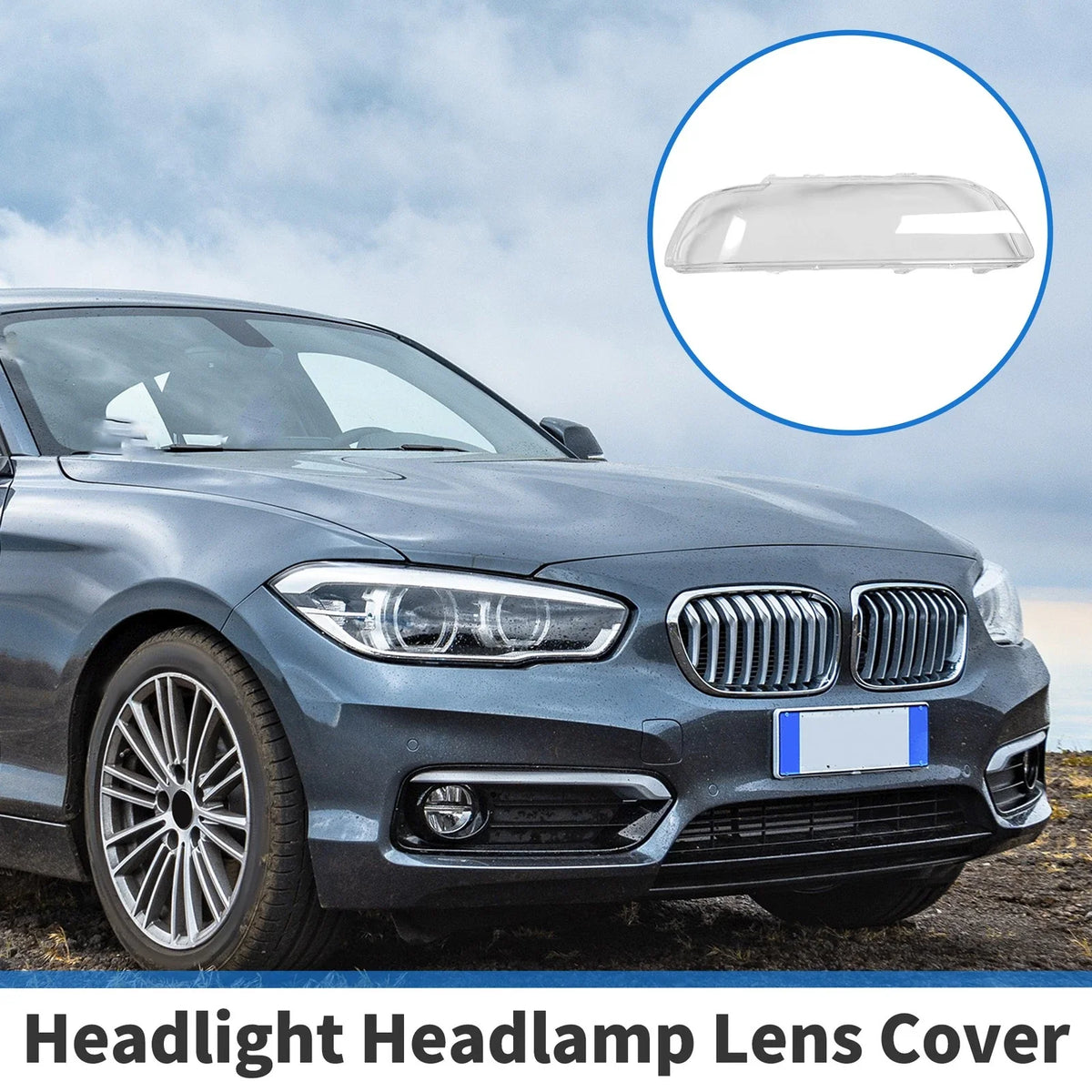 1 Pc Headlight Lens Cover for BMW 5 Series E39 (1996–2003) No. 63128375302