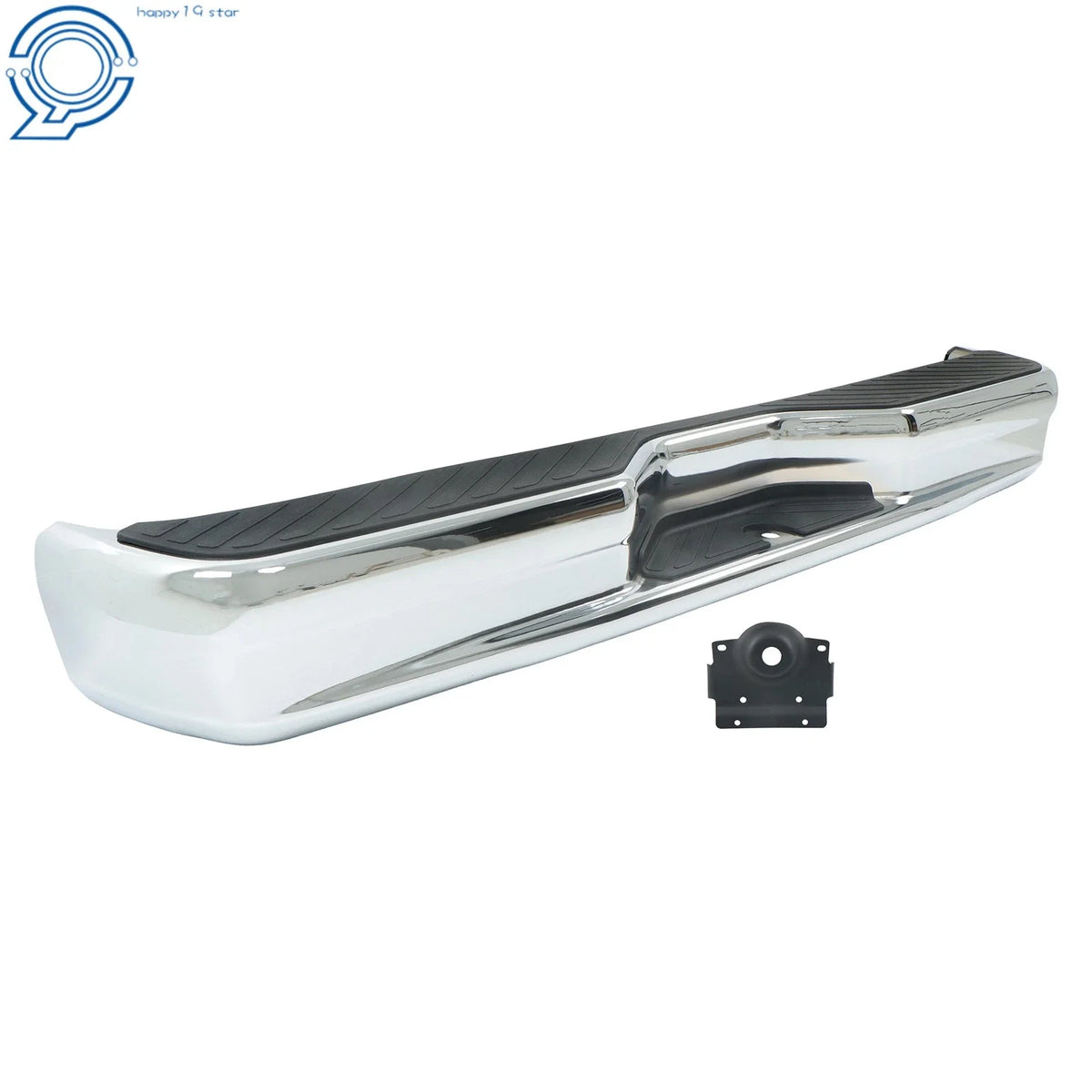 Chrome Step Bumper with Pads for E150 E250 E350 Econoline 1992-2014