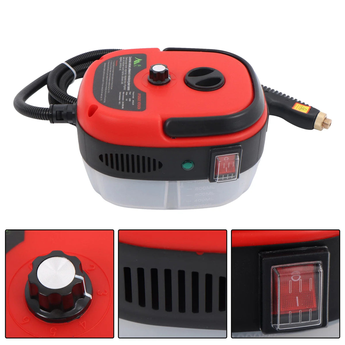 Steam Cleaner 2500W Adjustable for Graffiti Removal & Concrete Stains
