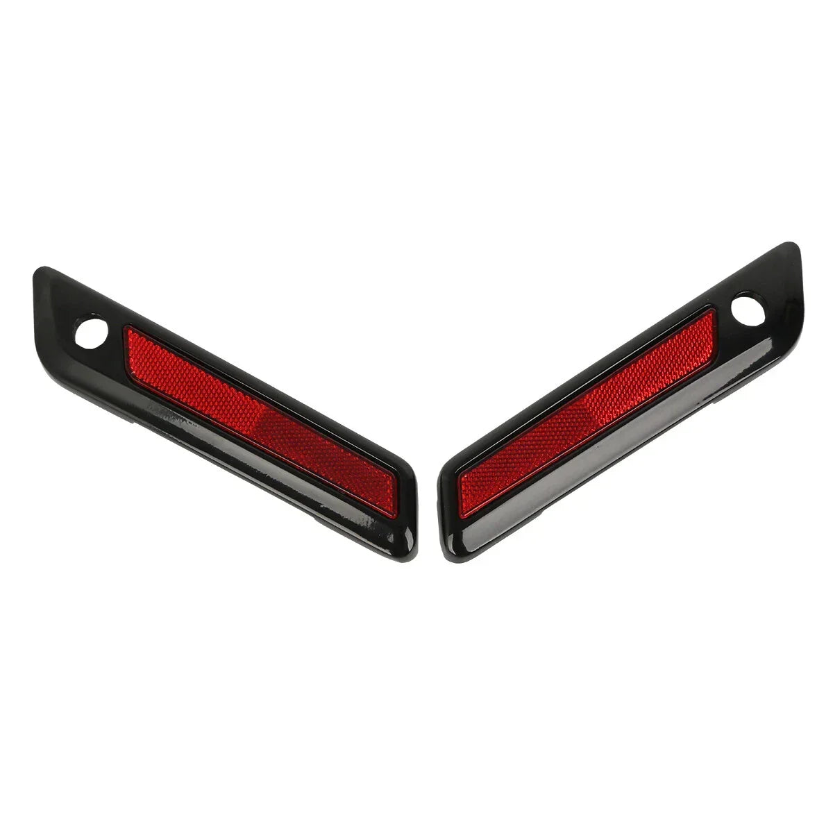 Saddlebag Latch Covers in Black/Chrome for 2014-2023 Harley Touring