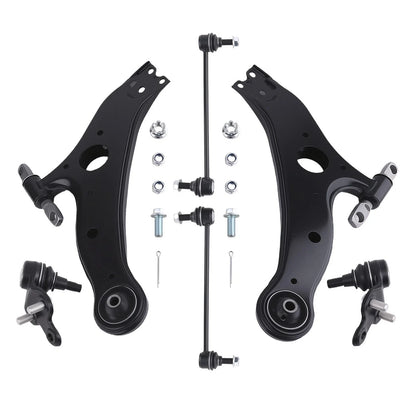 2X Front Lower Control Arms + 2X Sway Bar End Links for Toyota Sienna (2004–2010)