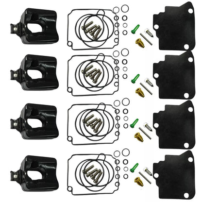 Carburetor Kit Set of 4 for Yamaha Outboard F75-100HP 804346T 67F-W0093-00