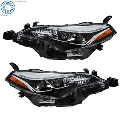 Pair of Headlights for Toyota Corolla Sedan SE XLE XSE (2017-2019)