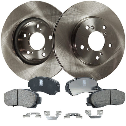 Front Brake Pad and Disc Set for Honda Odyssey 2005-2010 - Ceramic