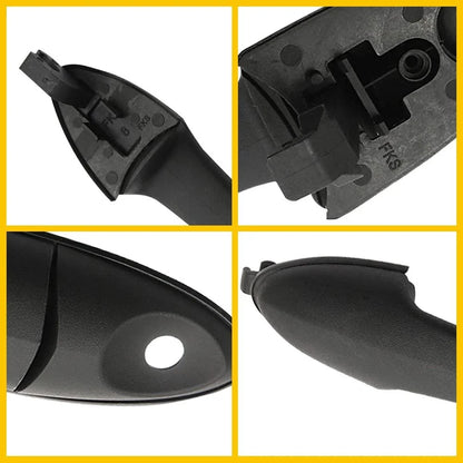 Front Left/Right Door Handle for Ford Focus 2000–2007 Smooth Black