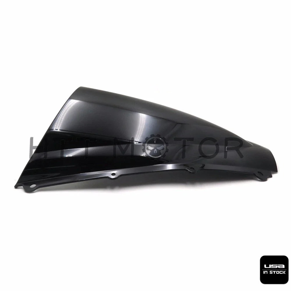 Black Double Bubble Windscreen for Triumph Daytona 675 2006-2008