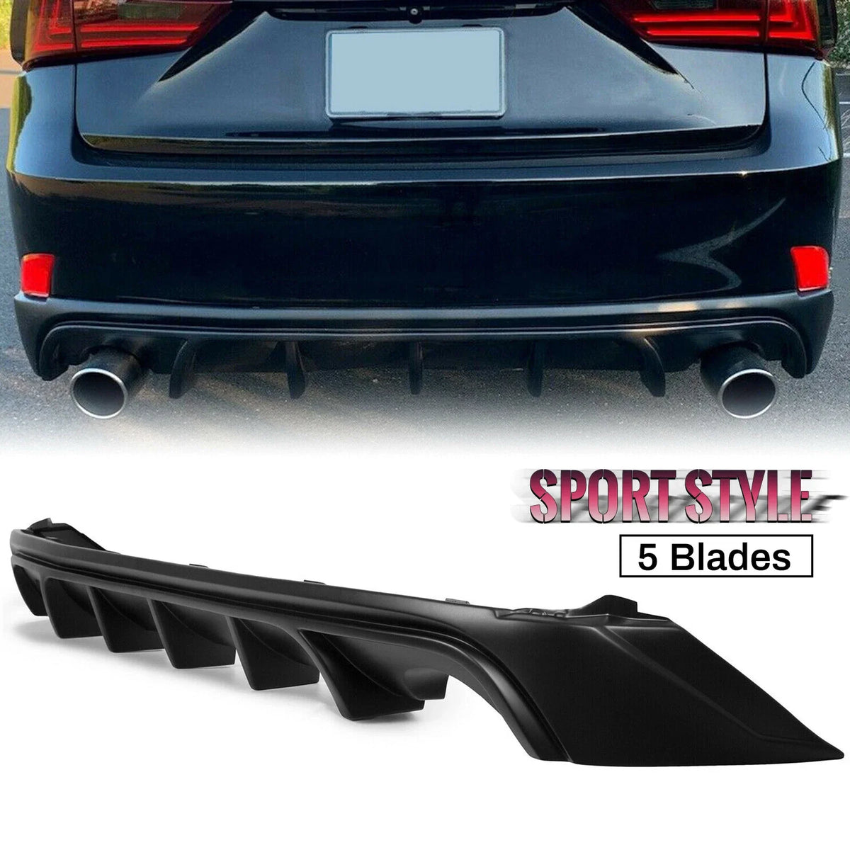 Rear Diffuser Lip for Lexus IS200T IS350 IS250 (2014-2016)