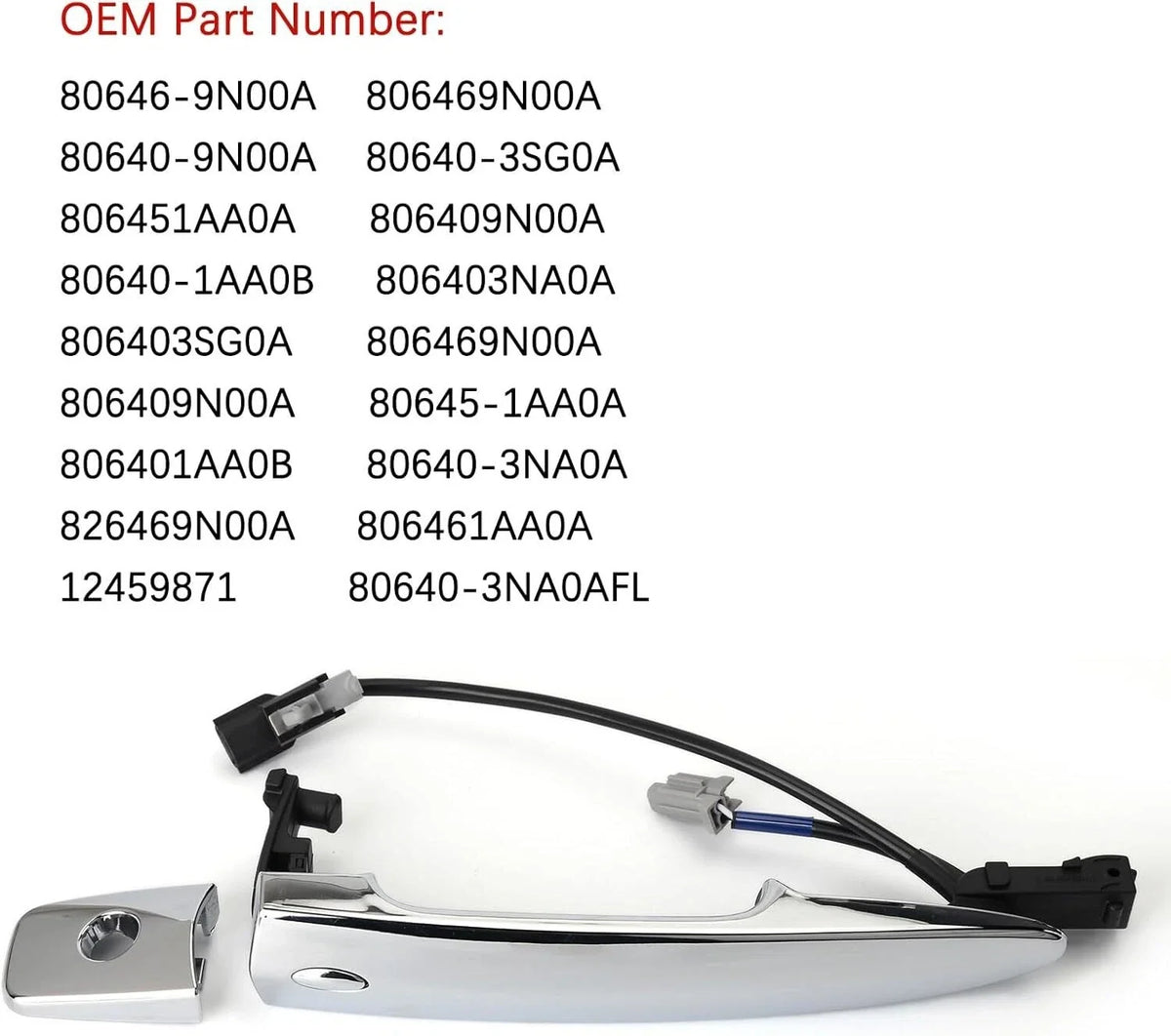 Front Left Door Handle for Nissan Sentra (2013 to 2018)