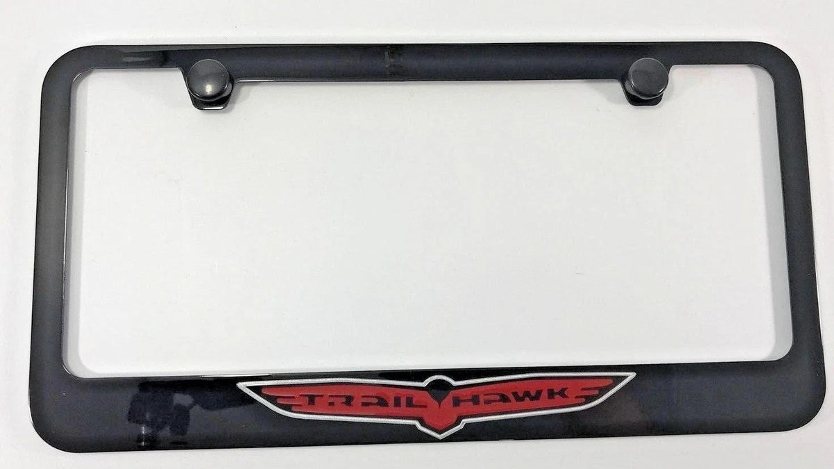 License Plate Frame With Trailhawk Emblem for Jeep (Licensed) (2000–2024)