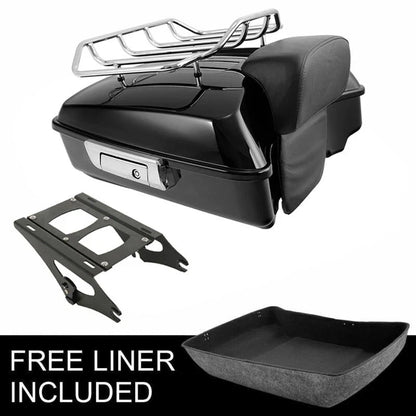 Trunk Backrest Chopped for Harley Touring Road King Glide 2014-2026