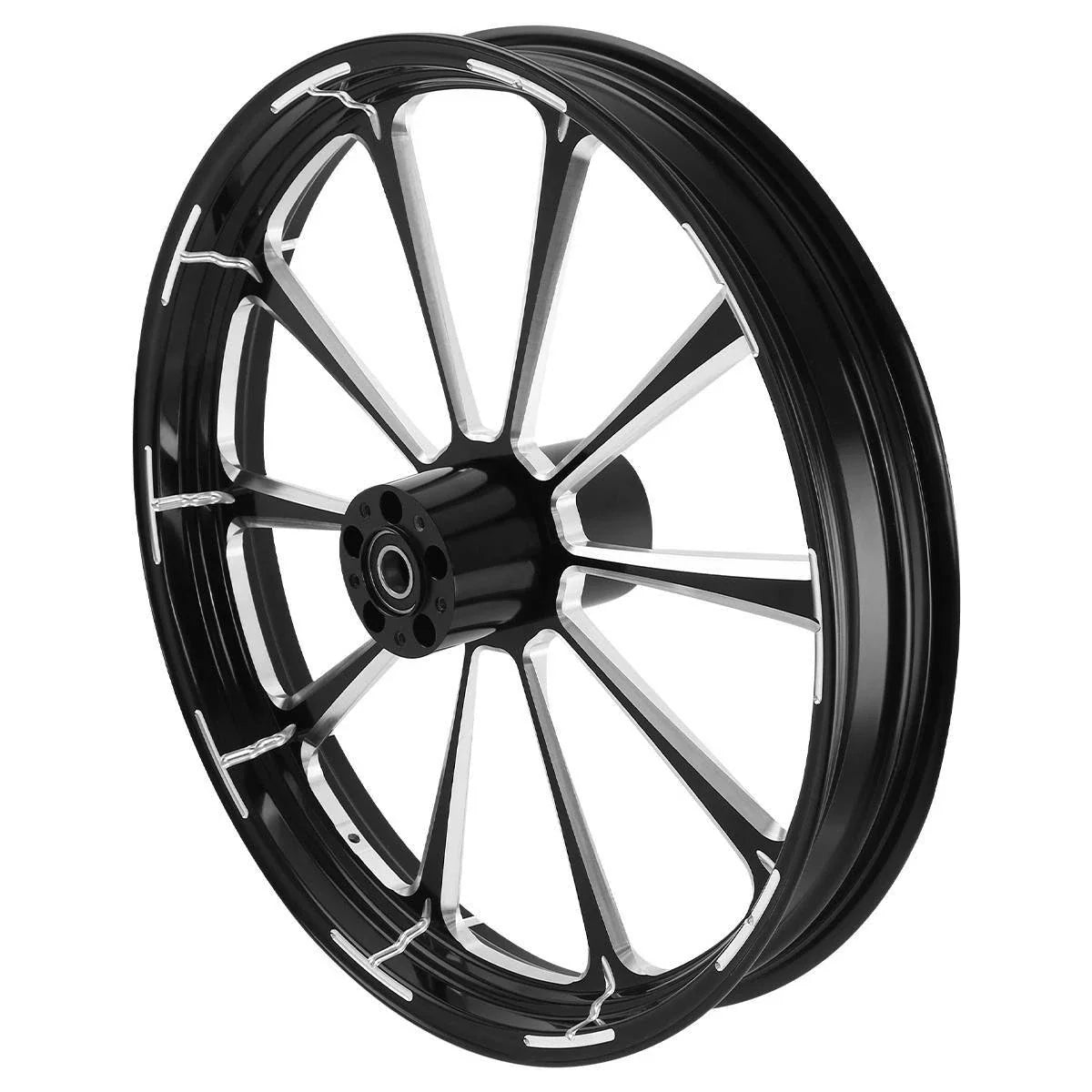 18" Front Wheel Rim & Dual Disc Hub for Harley Touring (1997–2021) Black