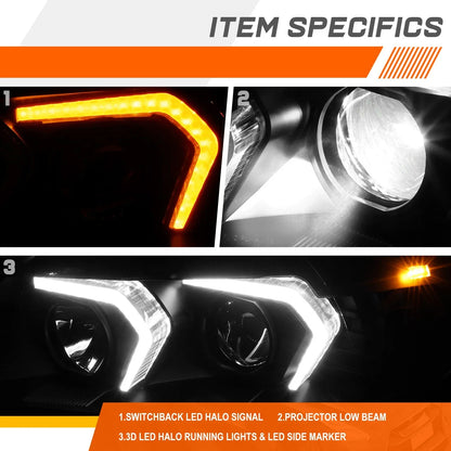 LED DRL Projector Headlights with Signal Function for BMW 3-Series 2005-2008