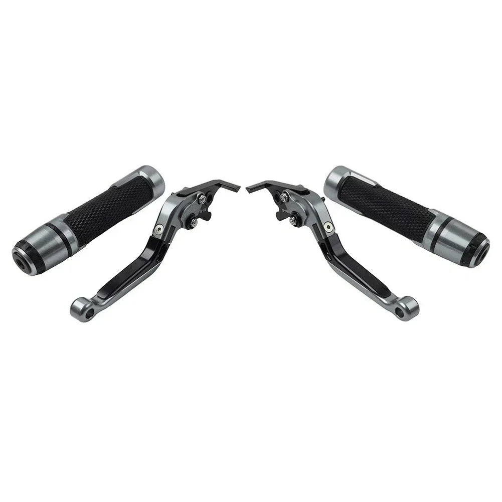 Extendable Folding Brake and Clutch Levers with Grips for Suzuki GSR750