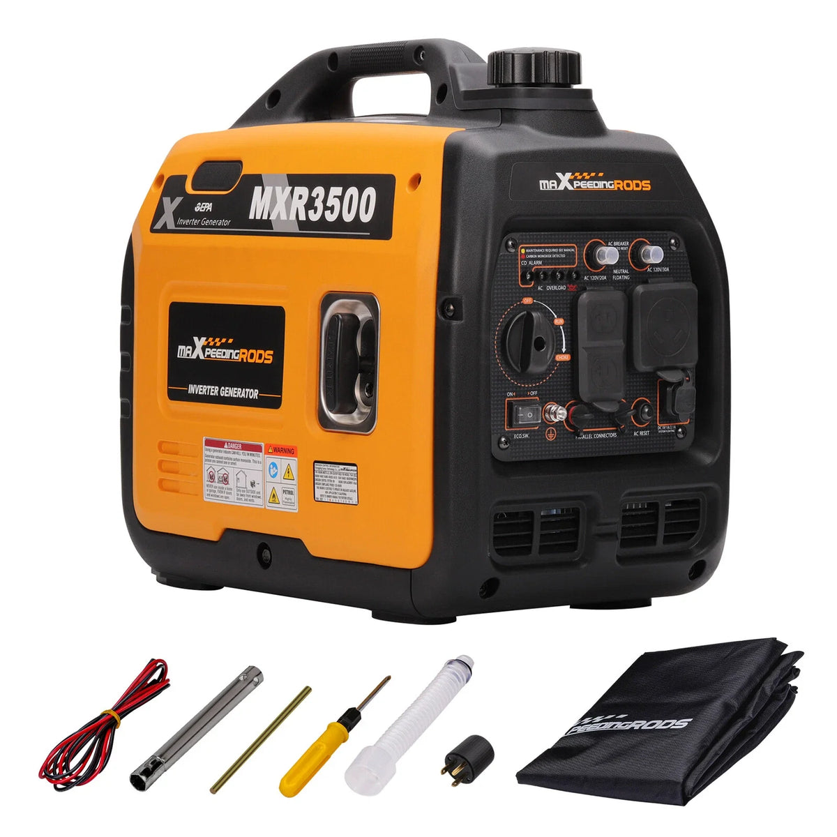 3500 Watt Gas Inverter Generator for RV (Portable, Super Quiet)