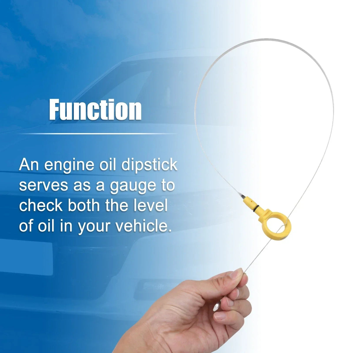 Yellow Engine Oil Dipstick Level Indicator for Chrysler 300 (2005-2022)