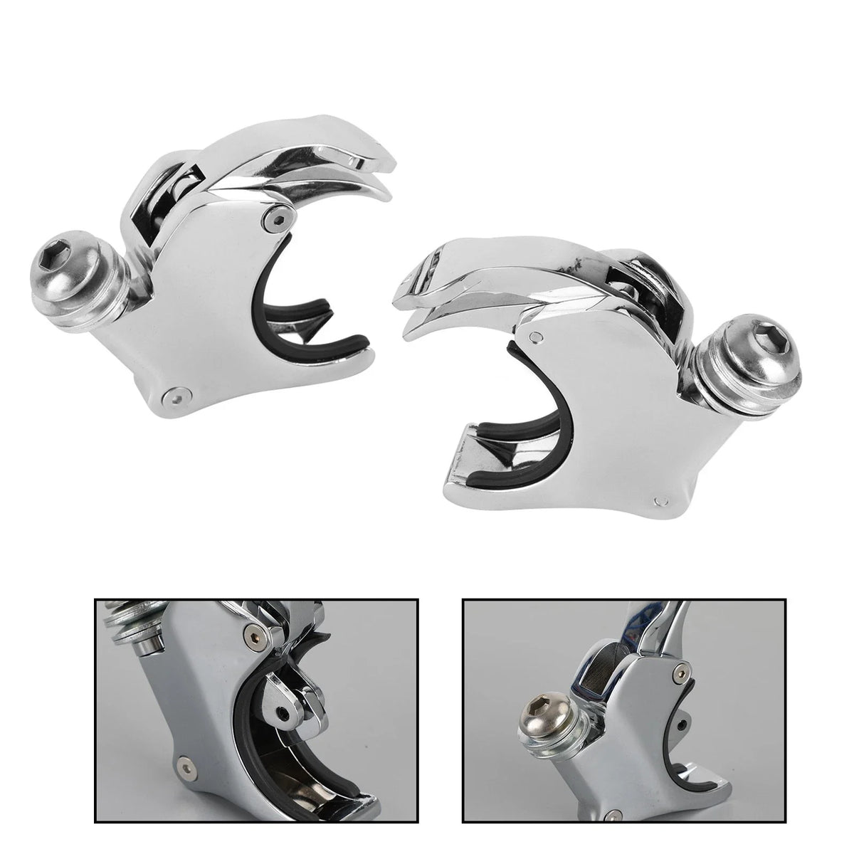 Windshield Bracket Holder with Fork Clamp for Dyna Wide Glide 2006-Current