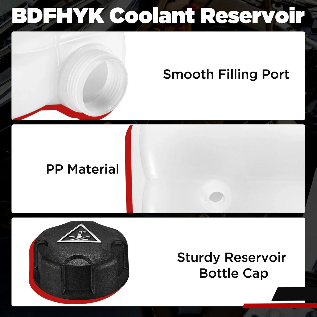 Radiator Coolant Overflow Reservoir Tank for Mini Cooper BMW i3 i8 (2007–2015)