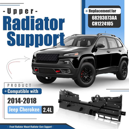 Black Radiator Support Cover for Cherokee (2014-2018) Jeep