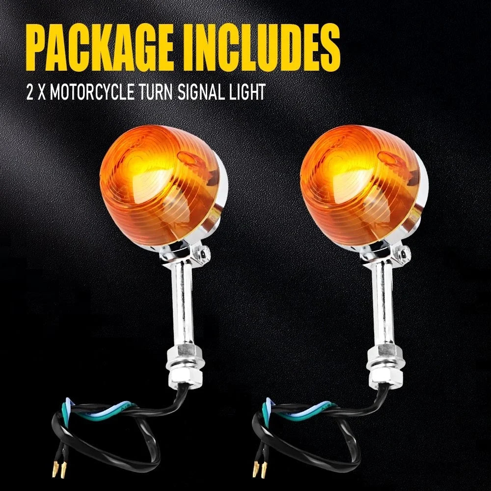 2X Turn Signals Blinker Light Indicator Amber for Honda Mini Motorcycle