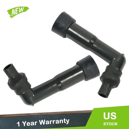 Set of 2 Spark Plug Boot Caps Resistor XB05F for ATV Motorcycle (Year Range)