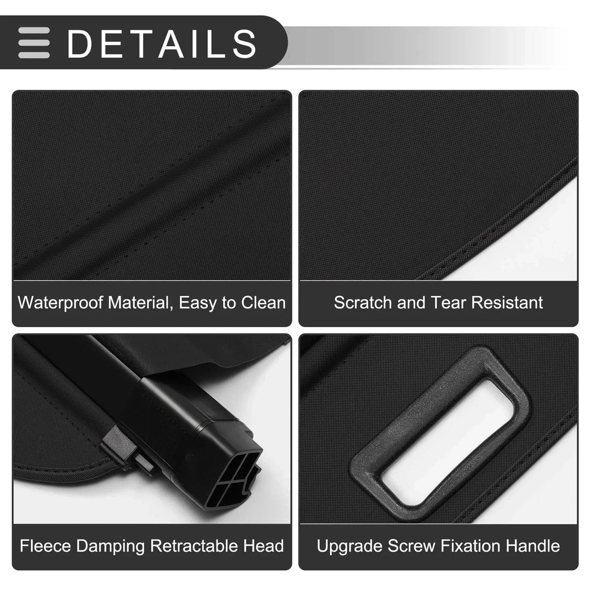 Cargo Cover Retractable for BMW X3 E83 2004-2010 - Gloss Black Finish