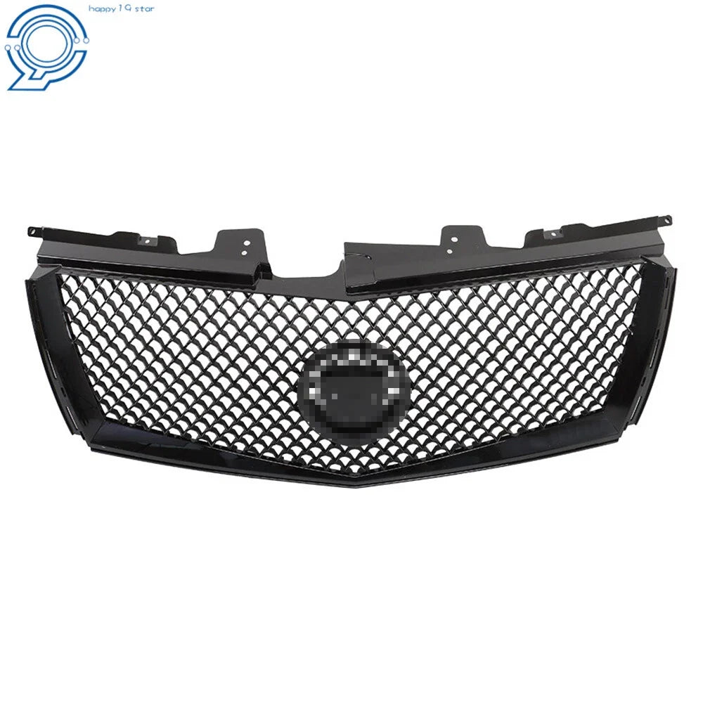 Front Bumper Upper Grille Mesh for Cadillac CTS (2008–2013) Gloss Black