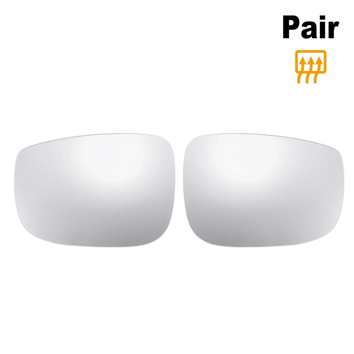 Pair Heated Mirror Glass with Backing Plate for Mazda CX-5, CX-9 (2013–2021)