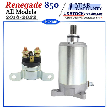 Starter Motor for Can-Am Renegade 850 (2016–2022) w/ Relay