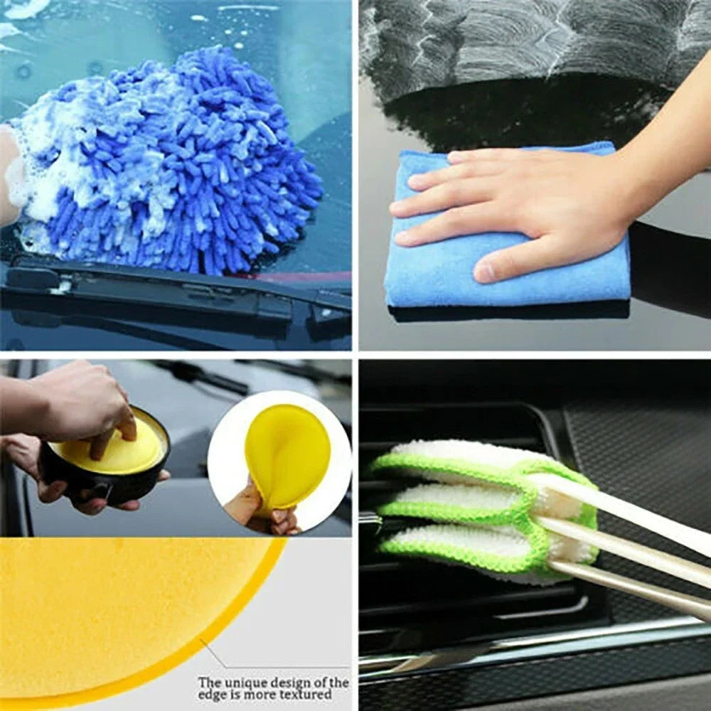 Set of 13 Car Brushes for Detailing Toyota Hilux N70
