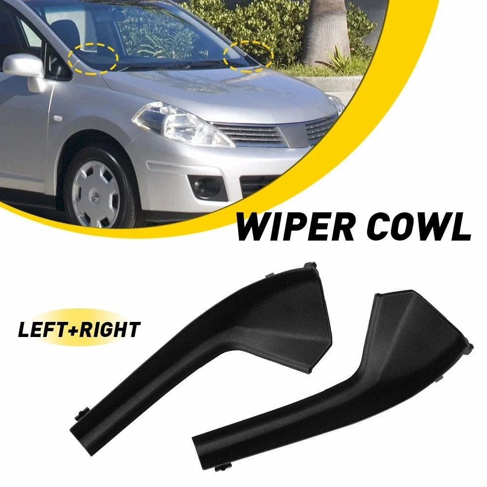Set of 2 Cowl Grille Outer Extension Trim for Nissan Versa (2007–2012)