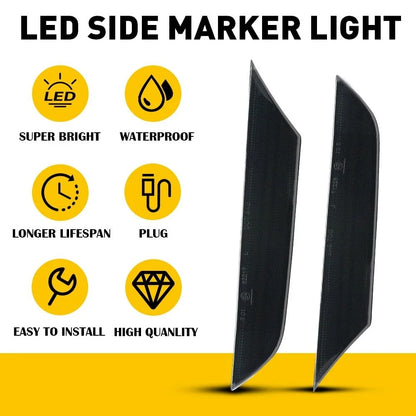 Smoke Lens LED Strip Bumper Side Marker Light for Infiniti G35 (2003–2006)