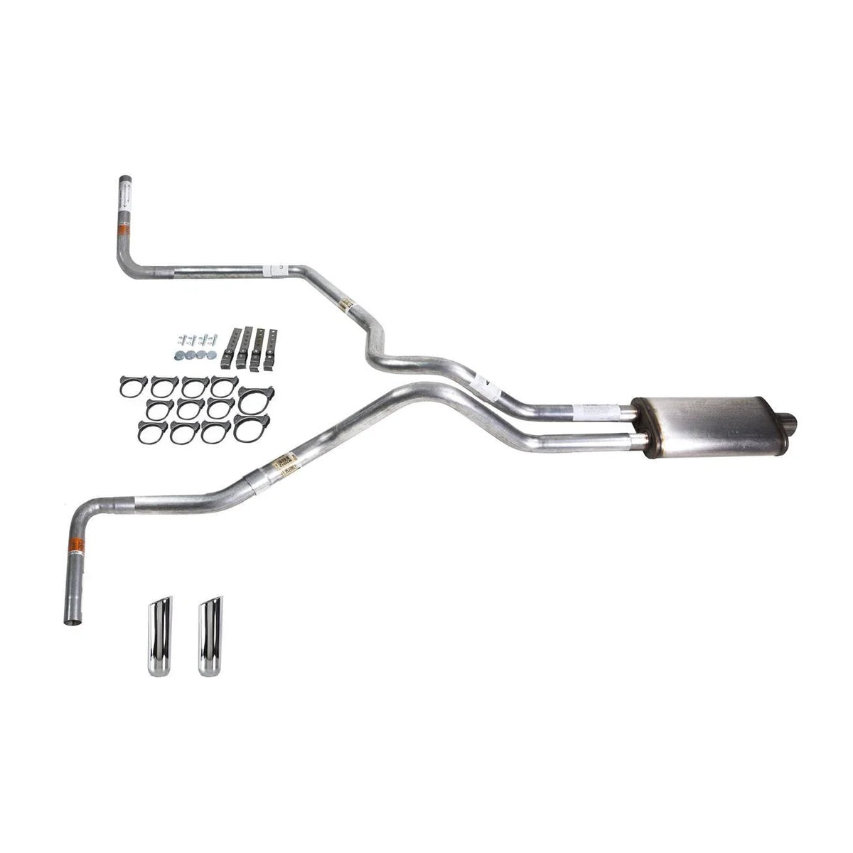 Dual Exhaust Pipe for Silverado 1500 2007–2013 (2.5" Stainless, Side Exit)