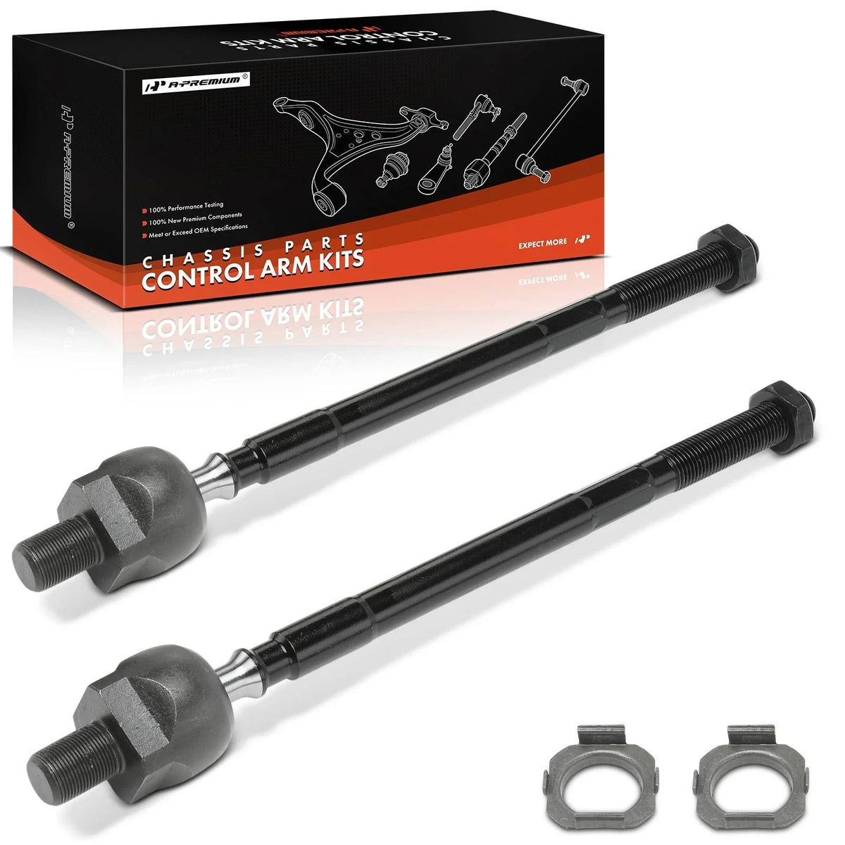 2X Front Inner Side Tie Rod End for Nissan Maxima (1989–1994)