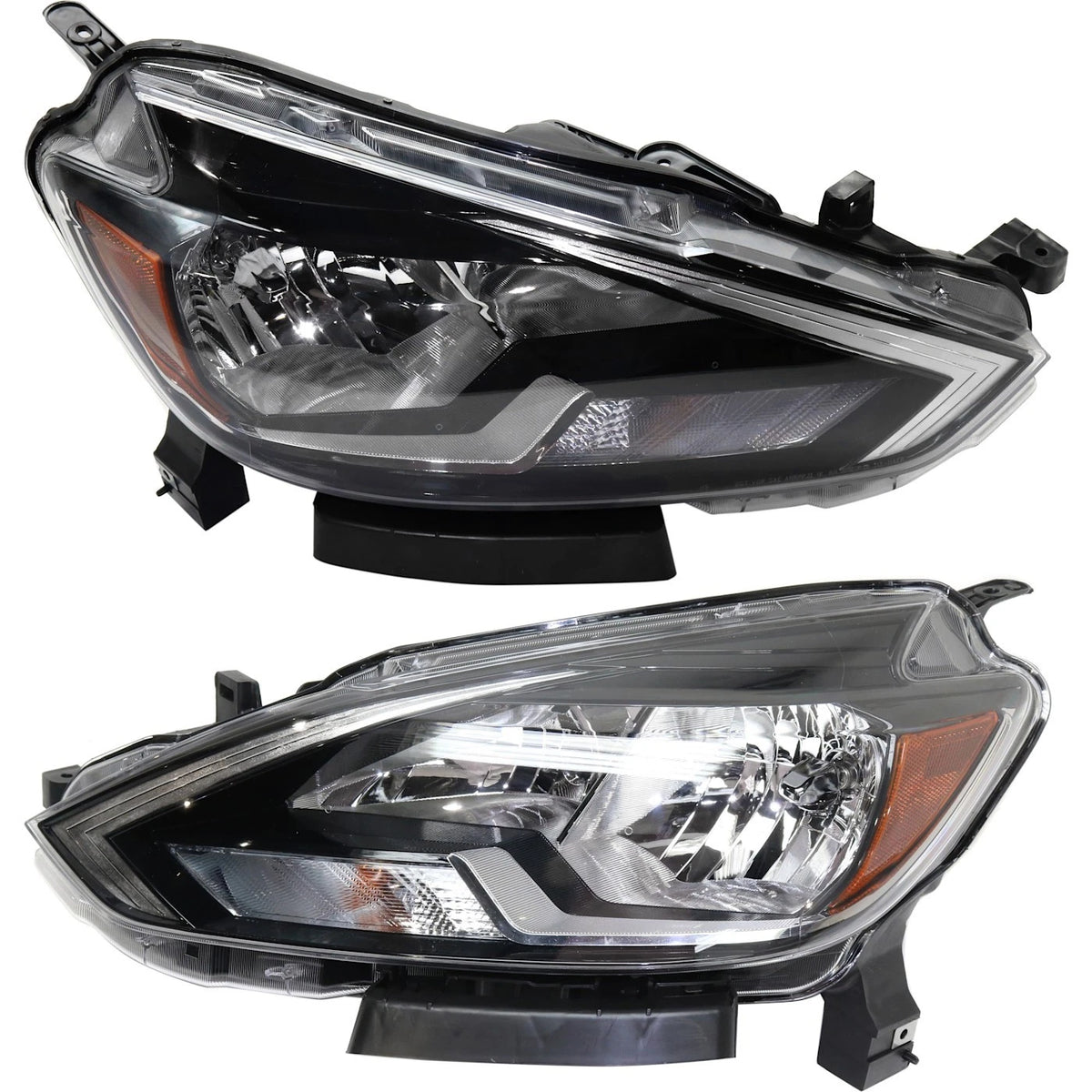 Halogen Headlights Set of 2 for Nissan Sentra (2016–2018)