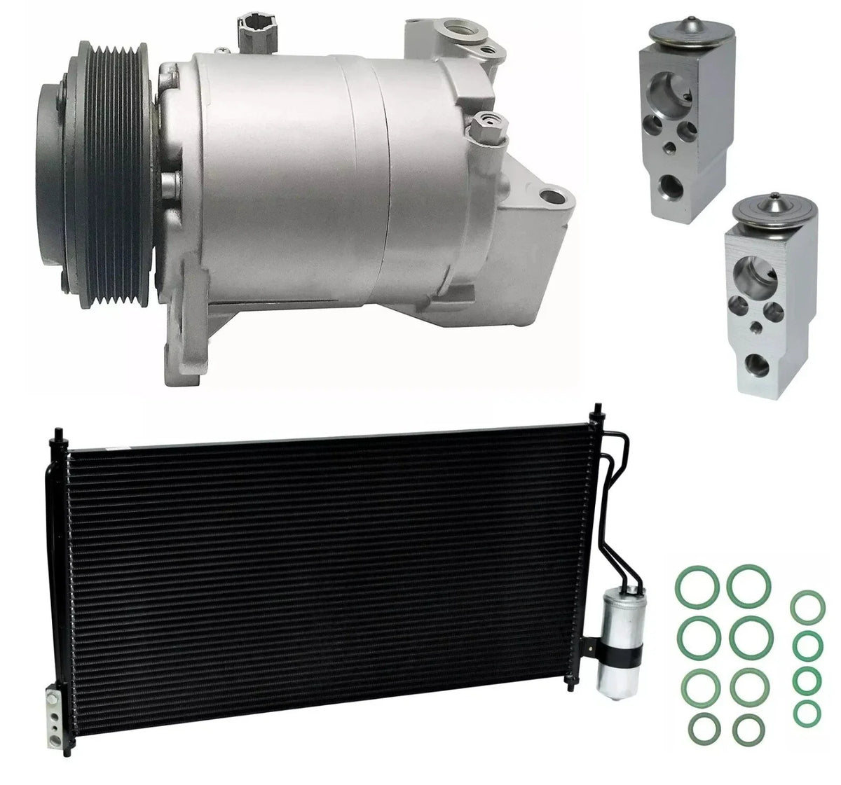 AC Compressor Kit with Condenser for Nissan Quest 3.5L (2004–2009)