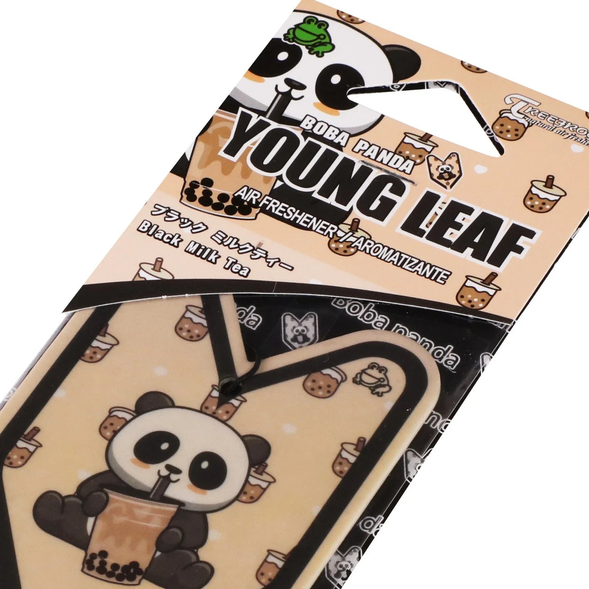 Tree Frog Air Freshener for Vehicle Home (Boba Milk Tea Scent)