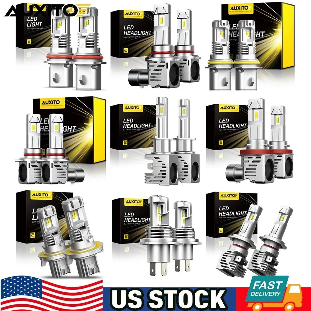 4-Pack H13 9007 9006 9005 H1 H4 9004 9012 LED Headlight Bulbs
