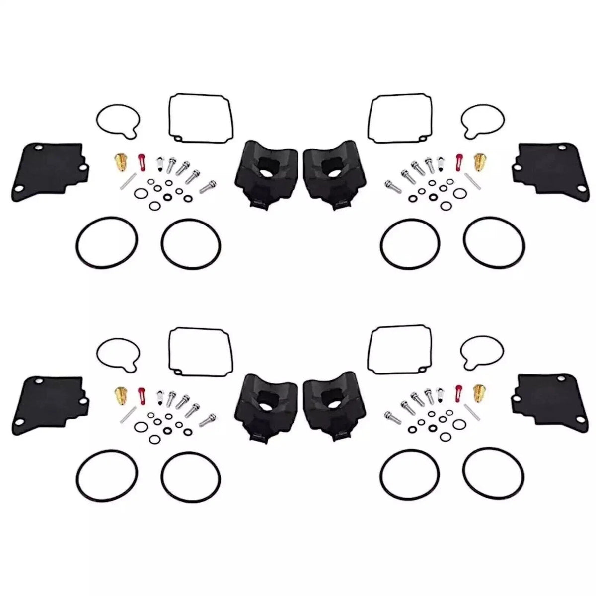 4 Carburetor Kits for Yamaha F75-100HP 4-Stroke (804346T, 67F-W0093-00)