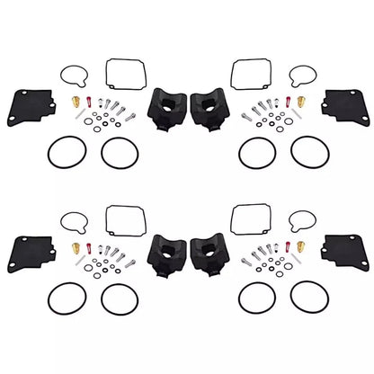 4 Carburetor Kits for Yamaha F75-100HP 4-Stroke (804346T, 67F-W0093-00)