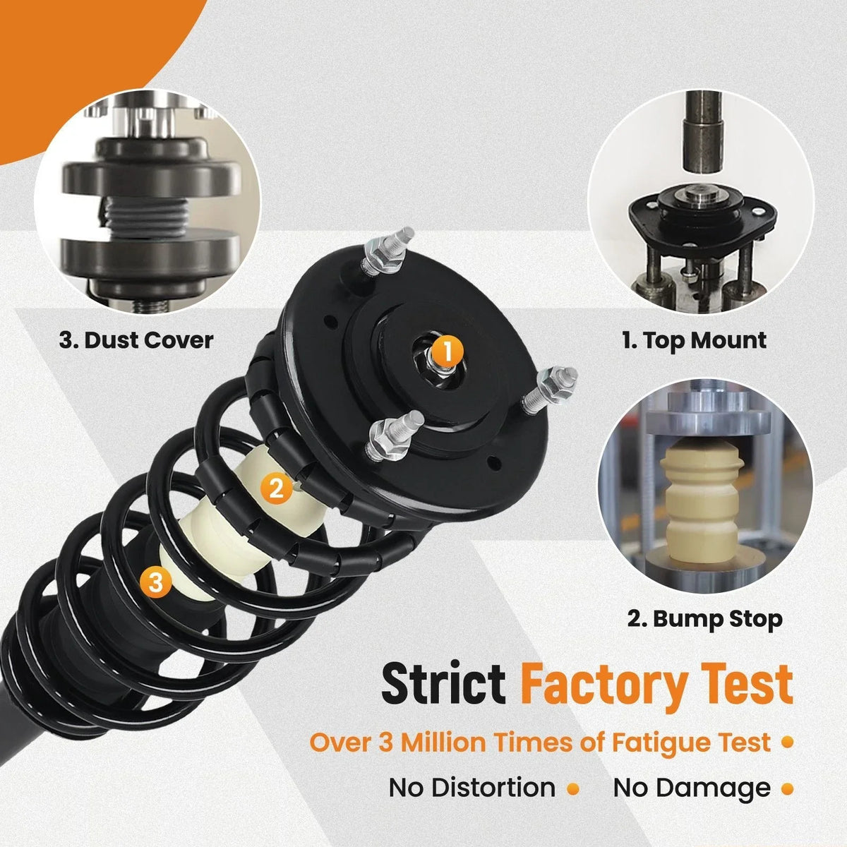 Complete Struts Coil Springs for Lexus LS430 (2001–2006)